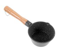 Petite Casserole à Huile avec Poignée Ergonomique et Bec Verseur Noir | Pierre Médicale Légère et Compacte, pour Chauffer Huile ou Beurre, Préparation Pâtissière, la Cuisine Domestique