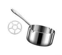 Petite casserole en acier inoxydable avec support intégré pour chauffer le beurre, l'huile et le lait, le caramel et les tâches d'assaisonnement (500 ml)