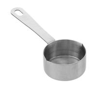 Petite Casserole Sauce 125ml en Acier Inoxydable, Doseur | Argenté, Trou Suspendre, Facile à Nettoyer, pour Mesurer et Servir les Sauces