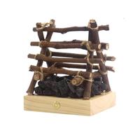 Petite cheminée électrique imitation bûches Veilleuse | Faux feu de camp lampe de bois de chauffage pour Halloween, Noël, festival, bar, maison, jardin, cour