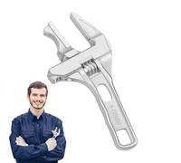 Petite clé réglable, universelle multifonction, portable | Outil de clé manuelle de plomberie léger sous l'évier universel compact pour réparation