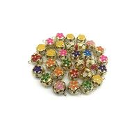 Petite Clochette,50 Pack Couleur Métal Grelots pour Décoration Arbre Noël et Décoration fête et Animaux Grelot en Chien et Chat