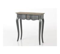 Console 1 tiroir grise en bois mindi l80