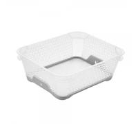 Petite Corbeille de rangement A6 anti adhérente - Gris