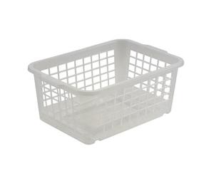 Petite Corbeille en plastique grise ou naturel - Naturel