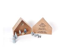 Petite Crèche de Noël Good old friends, Designer Sarah Baumann, 19x21x7 cm