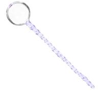 Petite Cuillère à Dessert en Verre, Tête Ronde pour Mélanger Boissons | Design Transparent Poli, Prise Confortable, Ustensile Polyvalent pour Thé, Jus, Verrines, Desserts et Bar Maison
