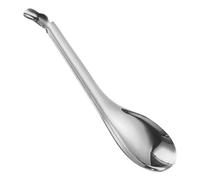 Petite cuillère fendue - Mini passoire en acier inoxydable, cuillère fendue pour cuisine | Ustensile de cuisine durable, poignée confortable avec récipient fendu, flexible pour drainer les liquides