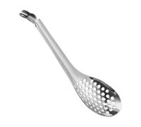 Petite cuillère fendue - Mini passoire en acier inoxydable, cuillère fendue pour cuisine | Ustensile de cuisine durable, poignée confortable avec récipient fendu, flexible pour drainer les liquides
