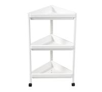 Petite étagère d'angle - tour d'angle robuste et résistante aux chocs, stabilité antidérapante, support de à plusieurs niveaux, étagère mobile multifonctionnelle, mallette d'accessoires de