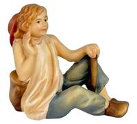 Petite figurine en bois pour crèche de Noël, 12 cm, peinte à la main