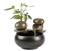 Petite Fontaine d'eau d'intérieur Fontaine de Table Maison Salon Dispositif de débit d'eau Décoration Fontaine Feng Shui Bureau Style Chinois Décoration créative Fontaines de Table Décor Feng Shui