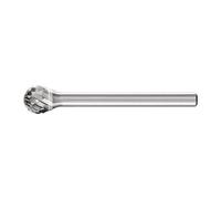 Petite Fraise sur tige forme KUD D. 6 mm L. tête 5 mm D. de la tige 3 mm carbure