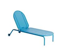 Petite Friture - Transat inclinable à roulettes Bleu