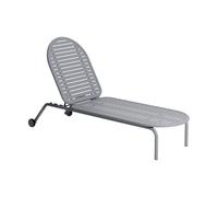 Petite Friture - Transat inclinable à roulettes Gris