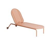 Petite Friture - Transat inclinable à roulettes Rose