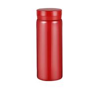 Petite Gourde Isotherme - Bouteille d’Eau Mignonne, Thermos Isolé Sous Vide pour Boissons Chaudes et Froides, Garde 12H Chaud & 6H Froid (200 ml) Rouge