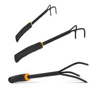 Petite Griffe de Jardin à 3 Dents Cultivateur De Jardin avec Manche Ergonomique à Main pour Jardinage Griffe Piocheuse Efficace et Durable.