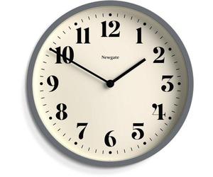 Petite horloge de cuisine ronde, style minimaliste, bleue