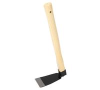 Petite Houe à Manche en Bois avec Poignée Ergonomique pour Creuser et Désherber Efficacement 1 X Outil de Jardinage en Acier au Carbone
