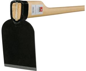 Petite houe feuille 145x95x100mm forgée, avec manche en frêne G.1000g IDEAL