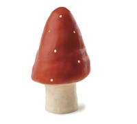 Petite lampe champignon - rouge