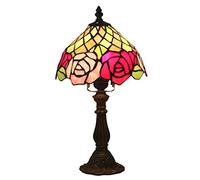 Petite Lampe de Table de Style 8 Pouces, Lampes de Chevet de Chambre à Coucher, vitrail, décoration de Bar, café, veilleuse de Chambre d'enfant, E27, MAX40W