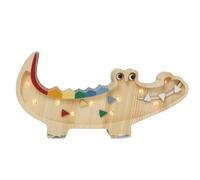 Petite lampe veilleuse crocodile bois na