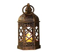 Petite lanterne LED Vintage, bougie marocaine, décoration de mariage et d'h