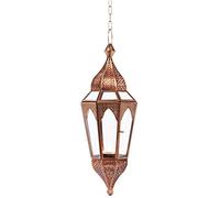 Petite Lanterne marocaine décorative Lalita clair 41cm | Photophore marocain pour l’extérieur au jardin ou l’intérieur sur la table | Lanternes pour bougie | décoration de maison orientale