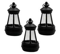 Petite lanterne solaire, lot de 3 lanternes solaires suspendues d'extérieur, mini-lanternes en plastique étanches IP65 avec contrôle intelligent de la lumière pour jardin, pelouse et terrasse.