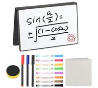 Petite lavagne blanche, A5, mini tableau blanc, lavable, portable, effaçable, avec stylos et gomme, réutilisable, pour bureau, école, maison, notes, listes, planification