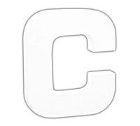 Petite lettre C 12cm - Blanc