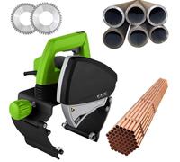 Petite machine de découpe de tuyaux portative à main | Machine de découpe de tuyaux électrique,coupe-tuyaux électrique,5 niveaux réglables,for tuyaux en plastique et en métal(220)