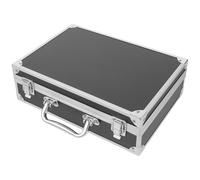 Petite Mallette Outil Vide en Alliage D’aluminium Noir avec Doublure | Boîte Aluminium, Boîte de Rangement avec Couvercle, Rentrée Scolaire, Sangle de Transport