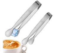 Petite pince à sucre en acier inoxydable pour tranches de citron et gelée | Pince de service pour la maison, barman, buveur de thé, café, boulanger, restaurant, plateau de fête, dessert, traiteur