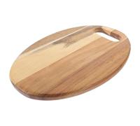 Petite Planche à Découper en Bois D’acacia pour Fruits et Apéritifs | Finition Rustique, Trou Suspendre Intégré, Style Élégant, pour Hôtes et Campeurs, Teinte Khaki