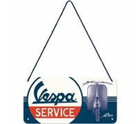 Petite Plaque à suspendre Vespa Service