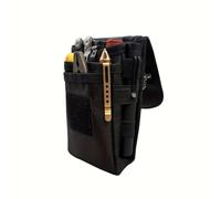 Petite pochette à outils de 10,9 cm avec clip de ceinture, pochette à outils pour électricien, mini organiseur de poche multifonction pour homme, sangles pour randonnée, camping, activités de plein