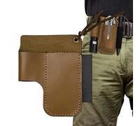Petite pochette à outils | Organiseur rétro multifonction en cuir - Sac à outils de coupe | pour cutter stylo lampe de poche, amélioration de la maison, construction, plombier, travail du bois