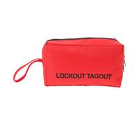 Petite Pochette de Rangement pour Clés, Outils, avec Poignée Renforcée | Tissu Oxford Rouge, Fermeture Éclair Lisse et Coutures Renforcées, pour Déplacements et Usage Extérieur