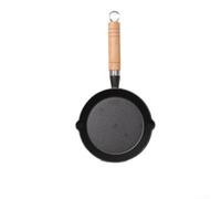 Petite poêle en fonte de 10 cm pour mini poêle à frire pour omelette, friteuse, huile chaude, compatible induction (A-10 cm)