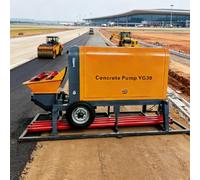 Petite pompe à béton pour projets de dalle Unité de livraison de ciment | Pompe à mortier portable, unité de ligne de béton, machine à ciment hydraulique - Livraison contrôlée pour la construction et