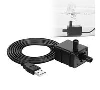 Petite Pompe à Eau Submersible USB pour Fontaine et Aquarium | Plastique Noir, 5 V Dc, Débit 120 L/h, Câble 1,5m, Faible Bruit
