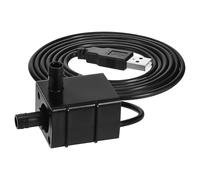 Petite Pompe à Eau USB Submersible pour Aquarium, Fontaine à Chat | Plastique Noir Compact, Débit Maximal 120 L/h, Fonctionnement Silencieux sous 40 , Cordon 1,5m