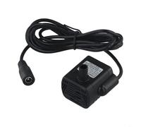 Petite pompe à fontaine 12 V compatible solaire à faible bruit (CC 5,5 V ~ | Débit de 300 l/h, tête maximale de 1,5 m, < 35 dB pour moteur ultra silencieux, moteur sans balais, entrée DC 12 V