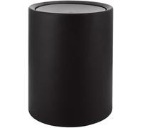 Petite poubelle de 8 litres sans BPA, noire, pour la salle de bains et la cuisine