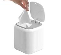 Petite poubelle de bureau, poubelle de recyclage avec couvercle pour maison, cuisine, chambre, buanderie, coiffeuse, résidence universitaire, atelier, voiture
