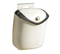 Petite Poubelle Murale à Compost de Cuisine Suspendue avec Couvercle (L) | Poubelle, petite poubelle suspendue avec couvercle, poubelle pour placard/salle de bain/chambre à coucher/bureau/Camping