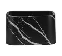 Petite Poubelle Murale en Plastique Noir, Style Japonerie Minimaliste | Couvercle, Pose sur Table ou Fixation Murale, pour Bureau, Chambre et Déchets Légers